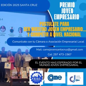 Inscripción “PREMIO JOVEN EMPRESARIO SANTA CRUZ” edición – año 2025