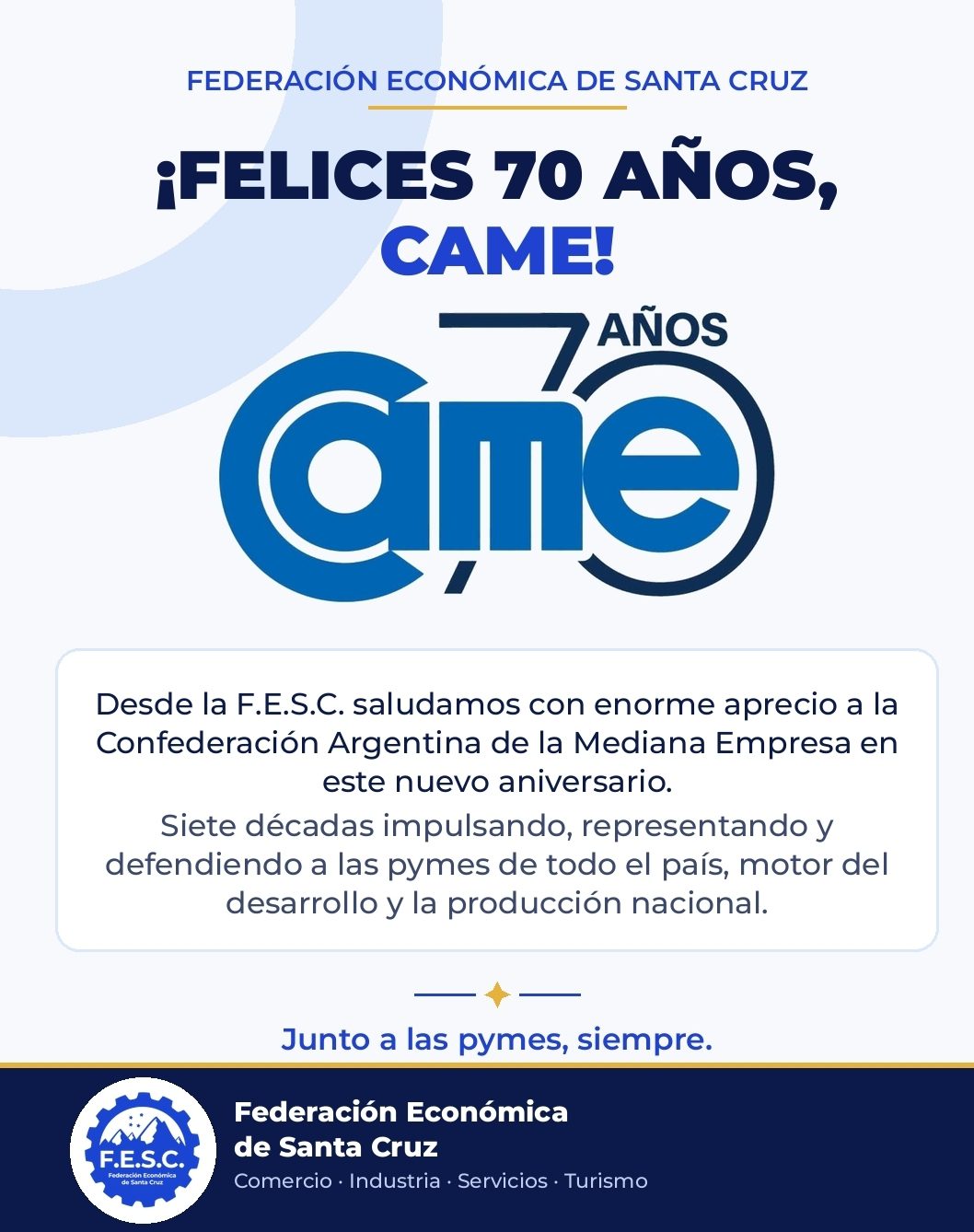 70° ANIVERSARIO CAME